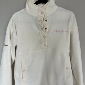 Champion Fleece (White, Women's Size Small)